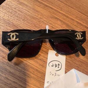 Chanel black sunglasses